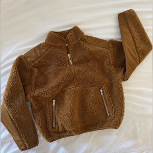 *NEW w TAGS* Madewell Women’s Half Zip Sherpa Pullover XXS